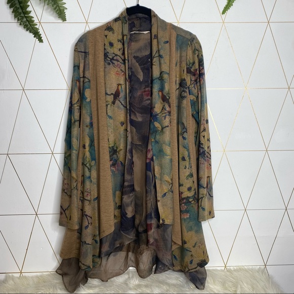 Soft Surroundings Tea Gardens Cardigan Small - Picture 2 of 9